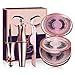 2 Pairs Reusable Magnetic Eyelash and Eyeliner Kit, Upgraded 3D Magnetic Eyelashes Kit With Mirror and Tweezers Inside, Best Magnetic Eyeliner and Magnetic Eyelash Kit - No Glue Needed