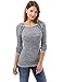 PattyBoutik Women's Marled Raglan Hoodie Sweater