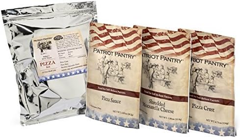 Patriot Pantry SUP-Ply 10-12 Freeze Dried Single Pizza Making Survival Food Kit by Patriot Pantry