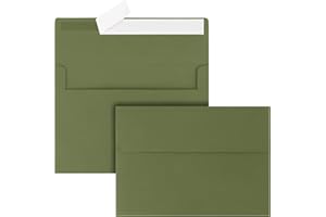 Meiikun Envelopes 5x7, 50 Pack A7 Envelopes Self Seal, Printable Invitation Envelopes for 5x7 Thank You Cards, Wedding Invita