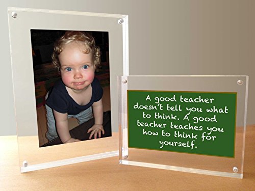 image for C. Itagain 4x6 Clear Acrylic Picture Frame - 20% Thicker Than Standard