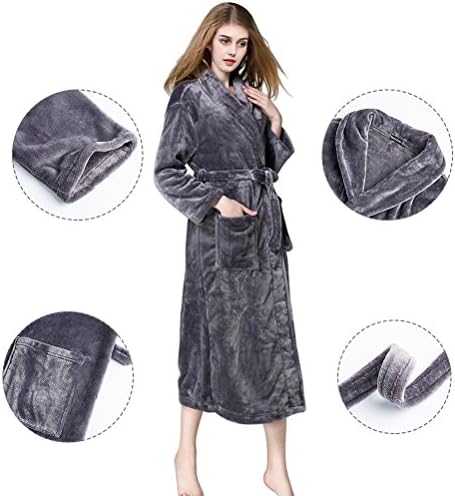 Long Coral Velvet Bathrobe x-Large
