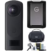 Ricoh Theta Z1 360-Degree Camera Bundle | 5 TB Portable Hard Drive, Cleaning Kit, Gadget Bag with Accessory, (3 items)