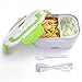 Yescom 1.5L Portable Electric Heating Lunch Box Food Storage Warmer w/Stain Steel & PP Removable Container Green
