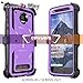 Moto Z2 PLAY / Z2 Force Case, COVRWARE [Aegis Series] w/ Built-in [Screen Protector] Heavy Duty Full-Body Rugged Holster Armor Case [Belt Swivel Clip][Kickstand] for Moto Z2 PLAY / Z2 Force, Purple
