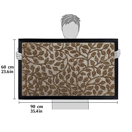 gbHome GH-6763B Premium Quality Indoor Mat | 24 x 36 inches | Interior Doormat with Anti-Skid Rubber Back | Water Absorbent, Stain Resistant, Quick Drying, Easy to Clean, Low Profile Door Mat