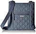 Vera Bradley Women's Microfiber Hipster Crossbody Purse, Charcoal, One Size