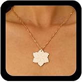Jugielu Vintage Acrylic Flower Necklace Choker White Resin Floral Pendant Necklace Boho Hawaii Flower Floral Petal Necklace Birth Blossom Statement Necklace Chain Jewelry for Women
