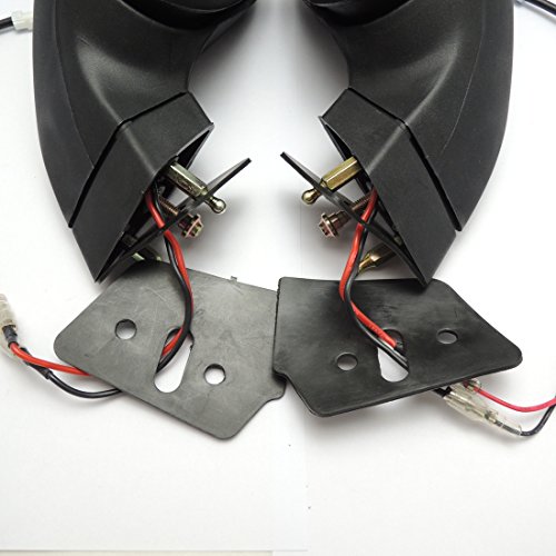 KEMIMOTO Fits DUCATI 848 1098 1198 Mirrors For 1098S/R 1198R Motorcycle LED Turn Signal Blinker