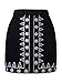 PERSUN Women's High Waist Faux Suede Button Front Plain A-Line Mini Skirt