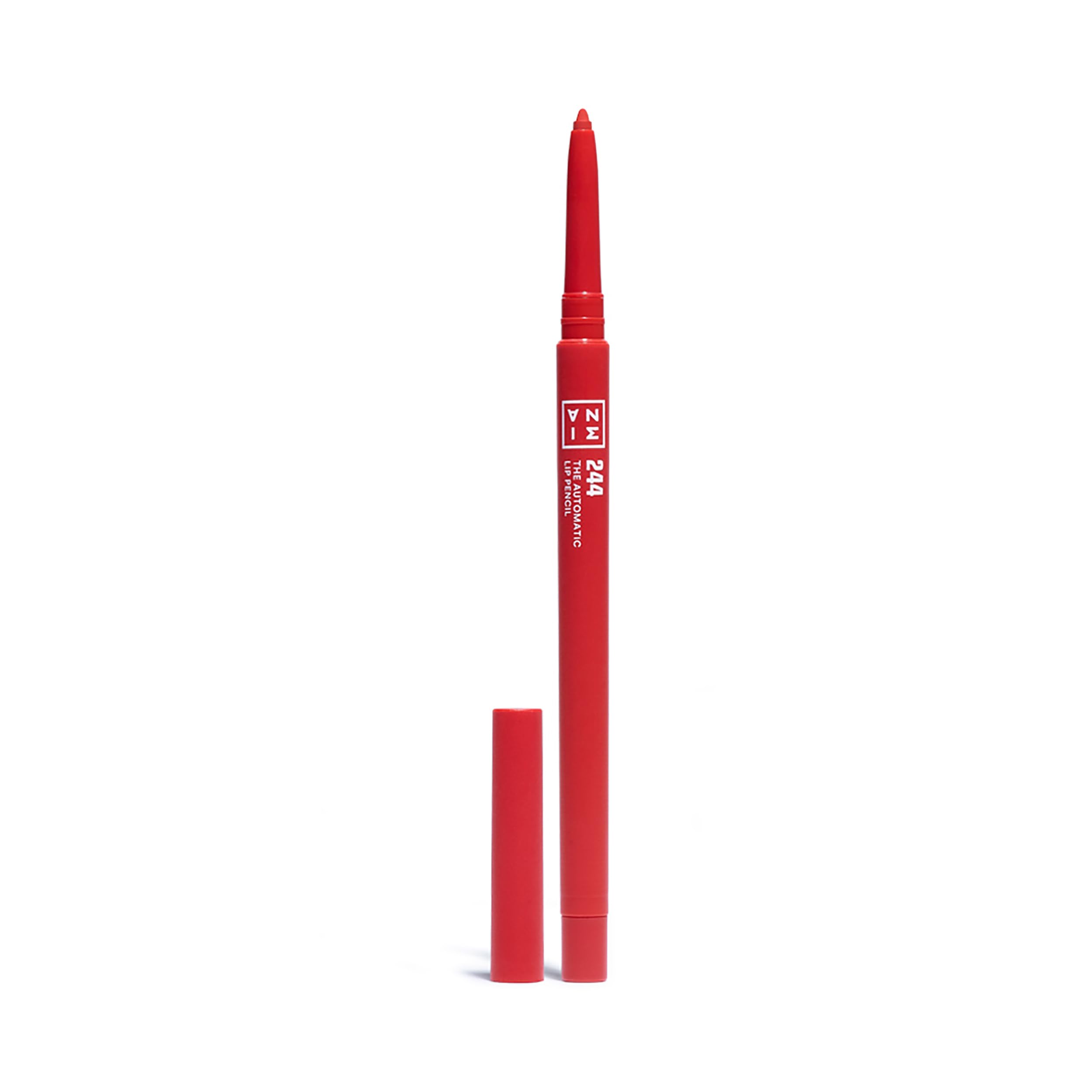 3INA MAKEUP - The Automatic Lip Pencil 244 - Red Lip Liner Built- In Sharpener - Waterproof Lip Liner