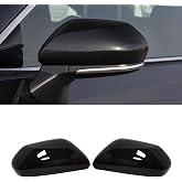 XPHAZZ Mirror Cover Overlay Fit for Toyota 2018-2025 Camry 2019-2022 Avalon | XPHAZZ Gloss Black OEM Style Side Mirror Cap Protective Guard Trim ABS Stick-On Blackout Rear View Shell Exterior Accessory