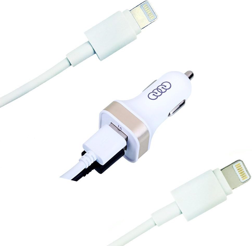 Dual USB Faster Car Chargers For Nokia E75 X5 XPRESS MUSIC 5330 6720 With Two Charger Cables Microusb Quick Charge