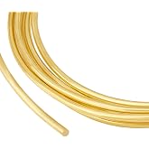 BENECREAT 9.84 Feet Solid Brass Wire, 6 Gauge | Round Soft Brass Wire for Jewelry Making, Gem Wrapping, Wire Sculpture, Beading, Pendant Making &amp; DIY Crafts