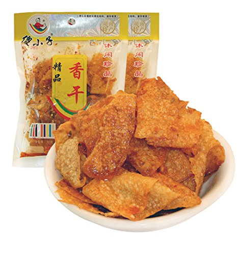 Hunan Changsha Specialty: Sha Xiaozi Spicy Beancurd or Dried Tofu 140g/4.95oz (Pack of 2)