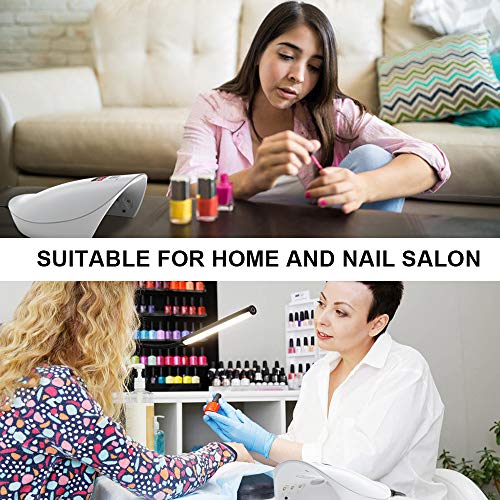 Nail Dryer, VersionTECH. Nail Lamp, UV LED Gel Nail Lamp with Nail File, 45W Curing Light to Manicure Pedicure Gel Nail Polish Starter Kit with Sensor 99s Timer for Gel Nail Polish Nail Art Nail Salon