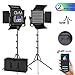 GVM 50RS RGB Video Lighting Kits with APP Control, 2 Pack CRI 97+ Dimmable Bi-Color/Full Color Output LED Photography Lights Panel with Barn-Door, Lighting for YouTube Studio Video Camera, 3200K-5600K primary