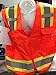 TrueCrest Surveyor Safety Vest With Pockets High Visibility Reflective Strips, Small