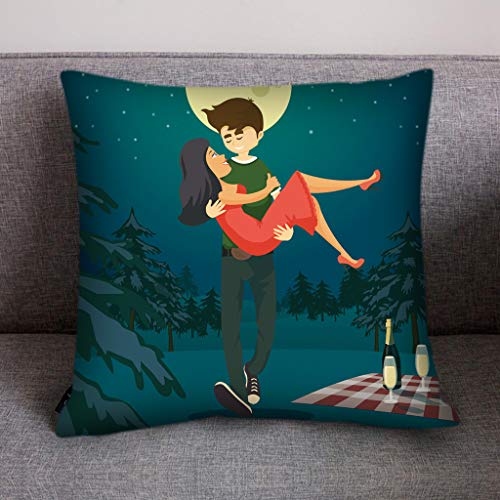 Throw Pillow Cover, DaySeventh Print Pillow Case Polyester Sofa Car Cushion Cover Home Decor 18x18 Inch 45x45 cm