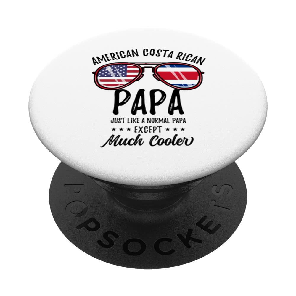 American Costa Rican Papa Costa Rican Fathers Day PopSockets Swappable PopGrip