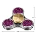 TOOBOM Metal Buffalo Fidget Spinner Last 3 Minutes, Quality Bearing Quiet Fidget Toy Stress Reducer Hand Spinner Tri Spinner for Kids Children Adult (Crystal Purple)