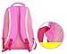 FOLLOWUS Kid's Backpacks Girls School Backpack Purse Lunch Bag 3 in 1 (Navy Blue&Rose)