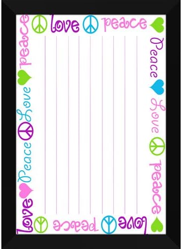 Peace and Love Memo Whiteboard