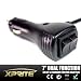 Xprite 12V DC 10A 7" 3 Wires Cigarette/Cigar Lighter Socket Plug Momentary Connector With On Off Toggle Switch & Changing Pattern Switch