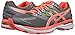 ASICS Women's GT-2000 4 Running Shoe, Charcoal/Flash Coral/Flash Yellow, 9.5 M US