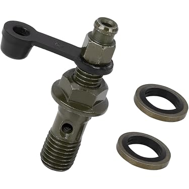 Juego De 10 Tornillos De Purga M8x1,25 Mm De 35,5 Mm - Para Sistema De Frenos, Acero Suave Con Baño De Zinc