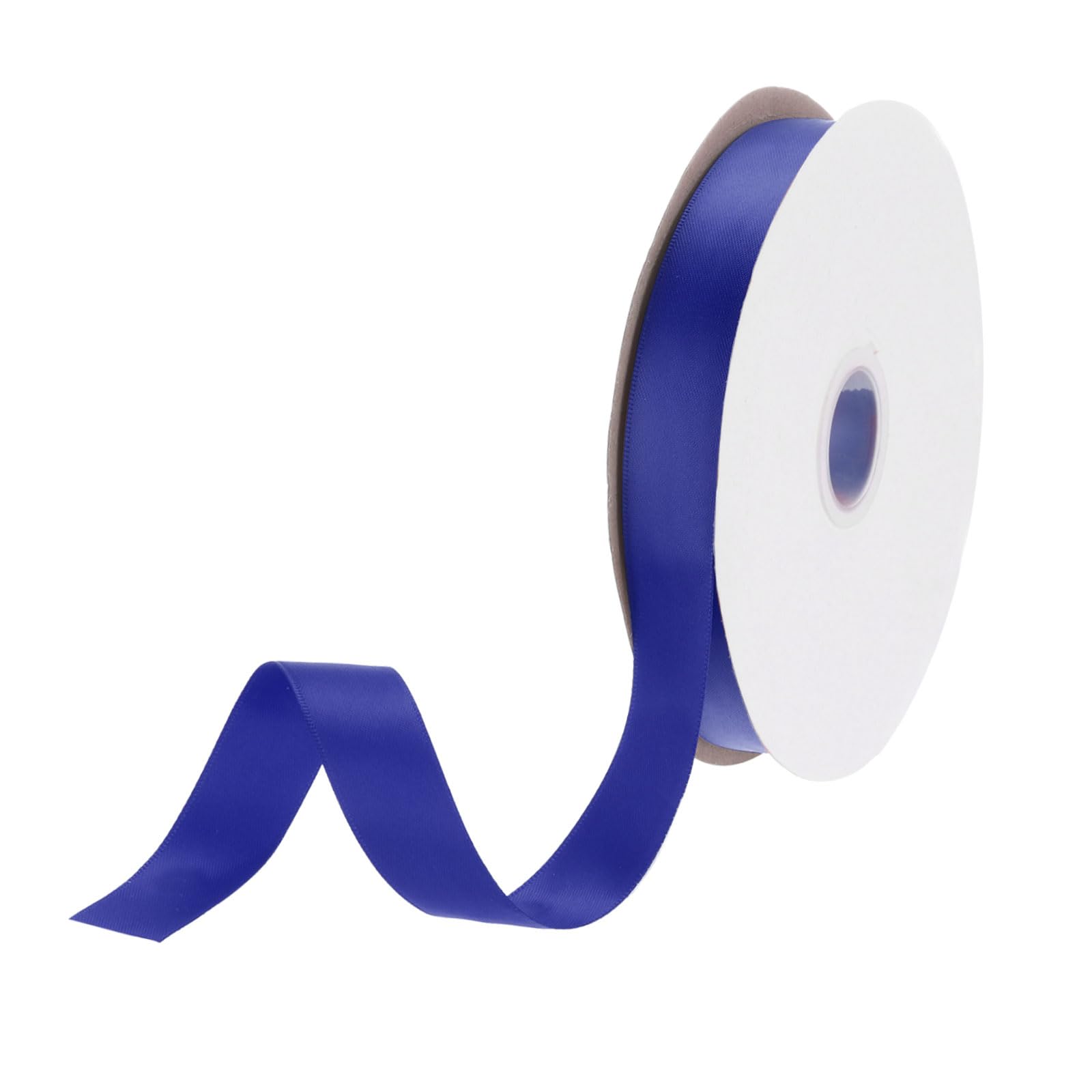 DMiotech 20mm Satin Ribbon 46m/150ft Thin Double Face Fabric Grosgrain Ribbon for Gift Wrapping Floral Hair Flower Bouquet, Dark Blue