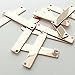 Metal Stamping Blanks Tag Pendants - 10Pcs Laser Engraving Blanks Necklace with Rectangle Pendant Jewelry Blanks for Stamping Gold Pendant Necklace Name Tag Pendant Brass Bar Sublimation Blanks