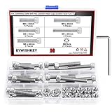 DYWISHKEY 50 Pieces M8 x 30mm/35mm/40mm/45mm/50mm