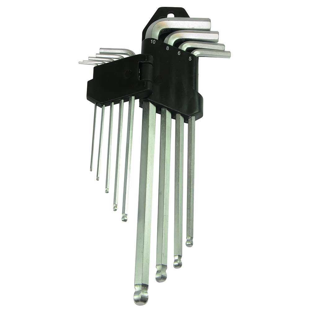 Silverline Hex Key Ball End Expert Set 9pce 1.5 - 10mm (675323)