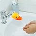 Decor Hut Yellow duck with orange mouth, sink spout cover/ extender. washing sink, kid friendly extendor
