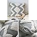 blue page Boho Neutral Decorative Throw Pillow Covers 18X18 Inch, Woven Tufted Square Pillows Cover for Couch Sofa Bedroom Living Room, Indoor Outdoor Grey Pillow Cases with Tassels