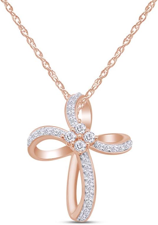AFFYAFFY Infinity Cross Loop Pendant Necklace