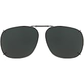 Haven Fits Over Sunwear unisex adult Sq 3 57 Clip On Sunglasses, Grey, mm US