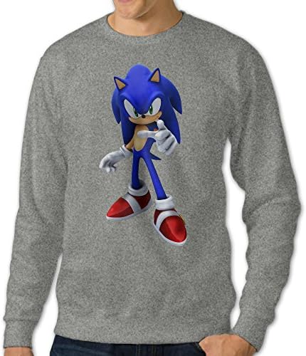 Sonic The Hedgehog Men's Soft Crewneck Sweater Ash S