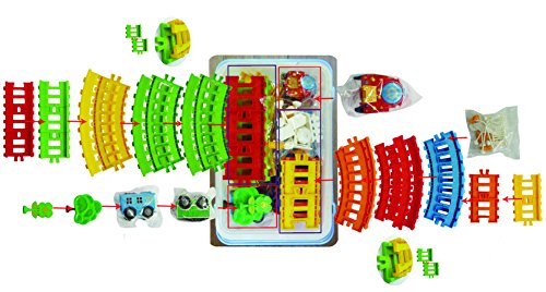 Mindscope Neo Tracks Trax Train Series Static Tracks & Accessories Permanent Storage Container with Tunnel Lid Accessory