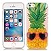 Urberry iPhone SE Case, iPhone 5 Case, iPhone 5S Case, Cute Pineapple Print Soft Case with a Screen Protector