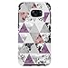 OTTERBOX Symmetry Series Case for Samsung Galaxy S7 - Frustration FRĒe Packaging - Perfected Angles (White/Damson Purple/Graphic)