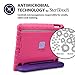 Pure Sense Buddy Antimicrobial Kids Tablet Case for iPad Air 1 | Full Kit: Rugged Case Stand, Magic Handle, Screen Protector, Strap, and Cleaning Spray