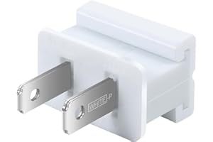 SBQWMZON 8PCS Electric Plugs Vampire Plugs Light Slip Plug SPT-1 Male Connector Plugs Replacement for Lighting Decoration White