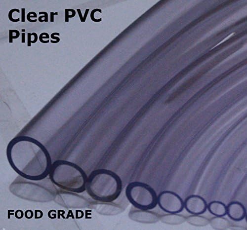 3mm 1/8" x 6mm 1/4" Clear PVC Tubing Plastic Flexible Water Hose Pipe Screen Tube (1)