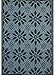 BalajeesUSA Outdoor Rug - 5x7 Sky Blue, Black, Grey, Reversible Recycled Plastic Straw Outdoor Patio Rugs Clearance Waterproof Large RV Camper Mats 287