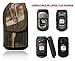 AH Military Grade Hunting Tree Camo Pouch for Flip Cell Phone Holster Carrier Holder Clip Nylon Belt Compatible with Palm Phone Gusto 3 Cadence, DuraXTP, Jitterbug & Most FLIP Phones, Insulin Pump