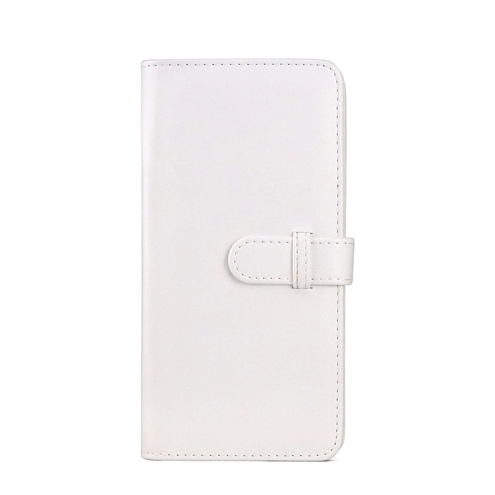 MUZIRI KINOKOO Mini Photo Album PU Leather Wallet Album Dessert Time Album Compatible For Fuji Instax SQUARE SQ1 SQ20 SQ10 SQ6 Camera Share SP-3 Pictures Holder 80 Pockets (White)