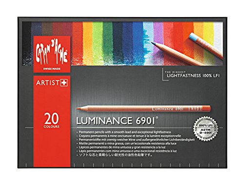 CREATIVE ART MATERIALS Caran D'ache Luminance Colored Pencil Set of 20 (6901.720)