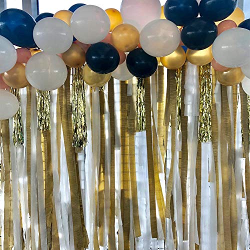 15 Rolls 30ft Gold Crepe Paper Streamers,for Party Backdrop Decorations,Birthday,Christmas,Theme Parties,DIY,and Various Decorations - Thumbnail 4